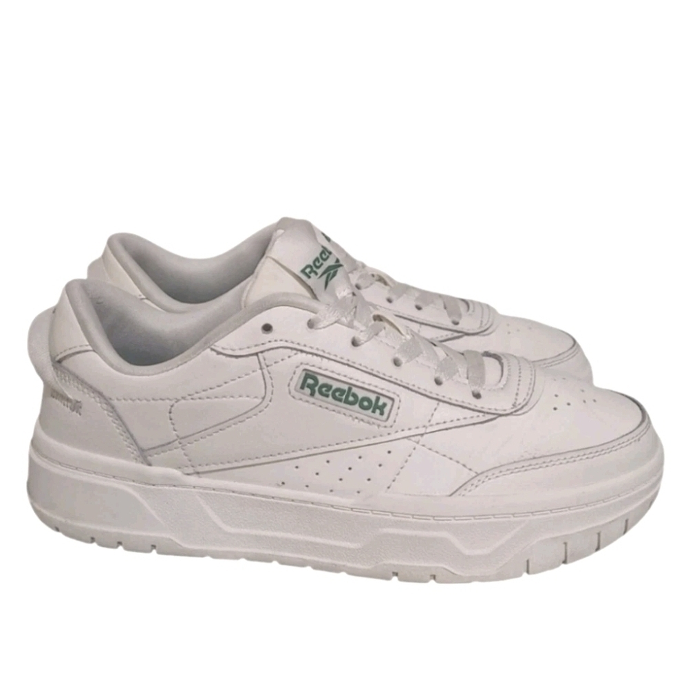 Reebok Tech Geo Club C Green/White Size 8 1/2 - Picture 3 of 16